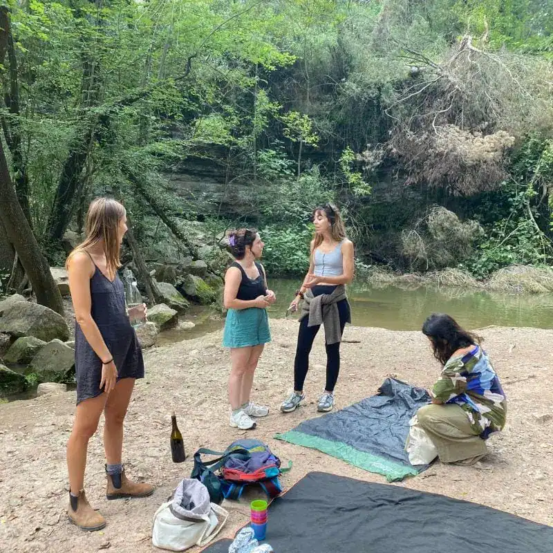 Picnic at Copons waterfalls